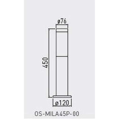 Gtv Milan OS-MILA45P-00 lampa stojąca zewnętrzna ogrodowa 1x40W E27 srebrna - wysyłka w 24h