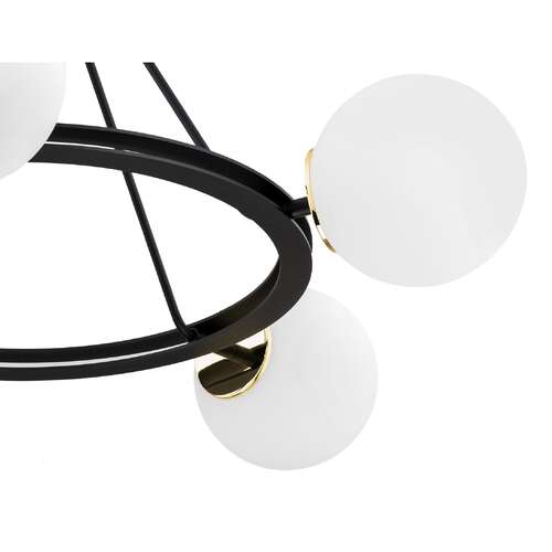 Argon Amalfi 2119 lampa wisząca zwis 5x15W E27 czarna/biała