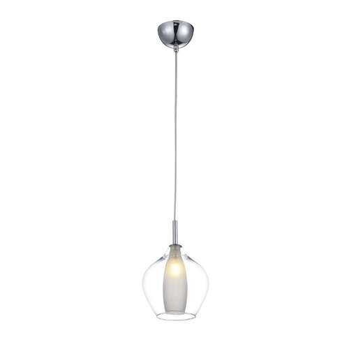 Azzardo Amber Milano AZ3074 lampa wisząca zwis 1x40W G9 transparentny/chrom - Negocjuj cenę