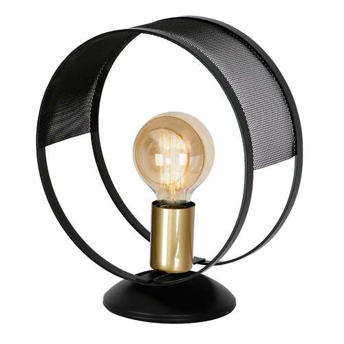 Luminex Siner 699 lampa stołowa lampka 1x60W E27 czarny złoty
