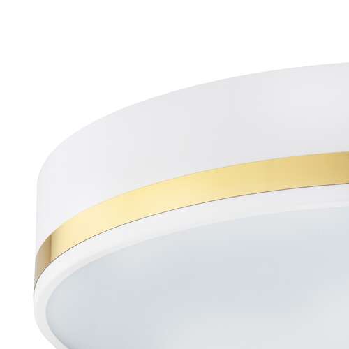 Argon Amore 7034 plafon lampa sufitowa 2x15W E27 biała/złota