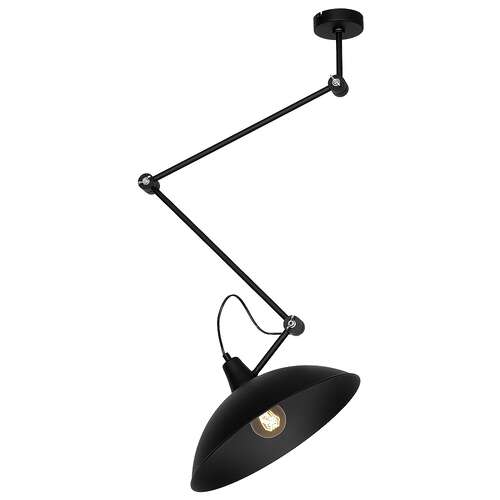 Plafon lampa oprawa sufitowa Aldex Melos 1x60W E27 czarna 808PL_G1 - wysyłka w 24h