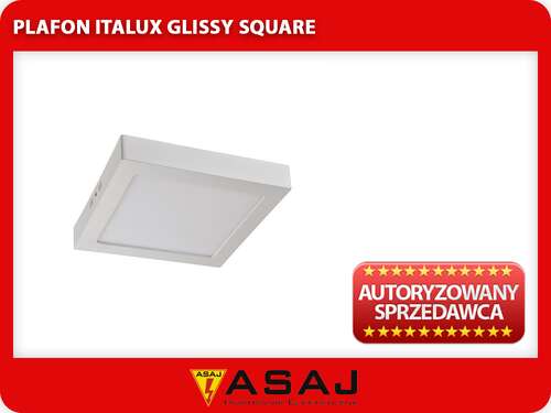 Plafon Italux Glissy Square KLCM20S24W medium oprawa sufitowa 1x24W LED biały