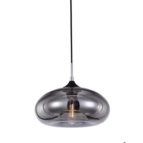 Italux Valio MDM2093/1 A lampa wisząca zwis 1x60W E27 szkło dymione - wysyłka w 24h