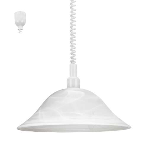 Lampa wisząca Eglo Alessandra 3355 zwis żyrandol oprawa 1x60W E27 biała