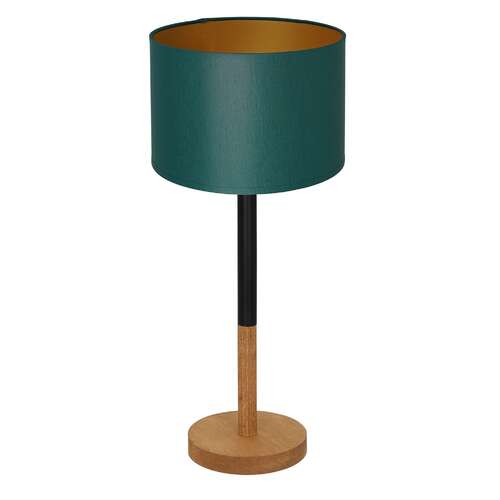 Luminex Table lamps 3827 lampa stołowa lampka 1x60W E27 czarny/zielony/naturalny/złoty