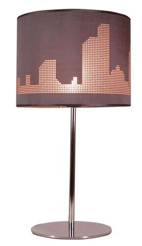 Candellux Manhattan 41-55029 lampa stołowa lampka 1x60W E27 brązowa