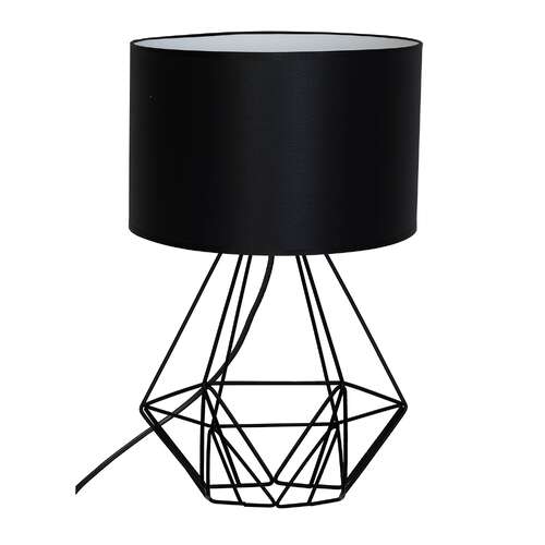 Luminex Basket NEW 8065 lampka stołowa gabinetowa 1x60W E27 czarny