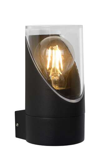 Lucide Norman 15805/01/30 kinkiet zewnętrzny lampa ścienna ogrodowa IP65 1x15W E27 czarny