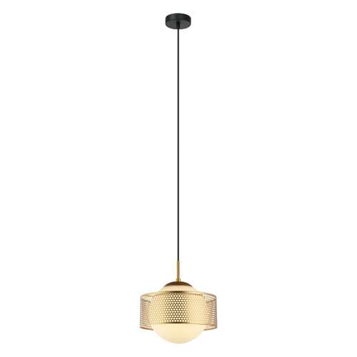 Italux Lomica PND-55456-1M-GD lampa wisząca zwis 1x40W E27 czarna/złota