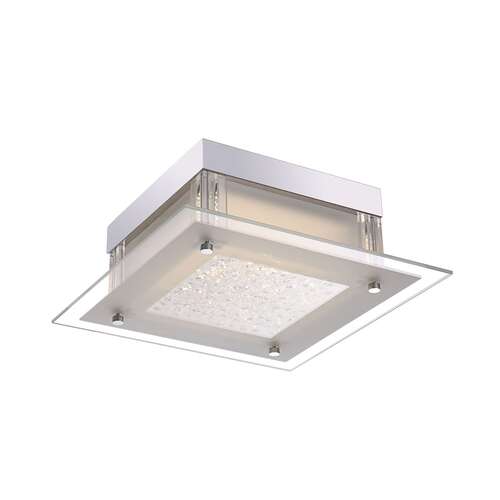 Italux Vetti C47111-1 plafon lampa sufitowa 12W LED chrom/szkło