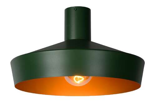 Lucide Cardiff 30187/40/33 plafon lampa sufitowa 1x60W E27 zielony/złoty