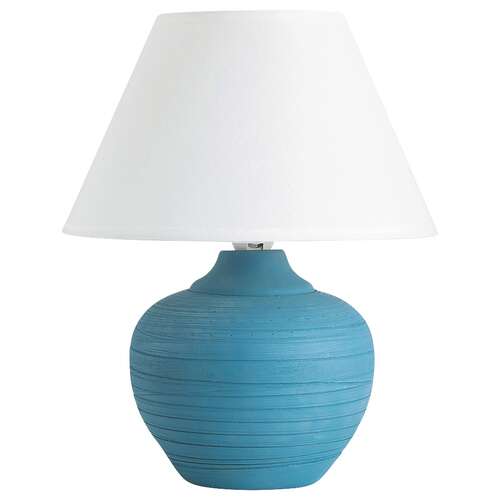 Lampa lampka stołowa Rabalux Molly 1x40W E14 niebieski/biały 4392