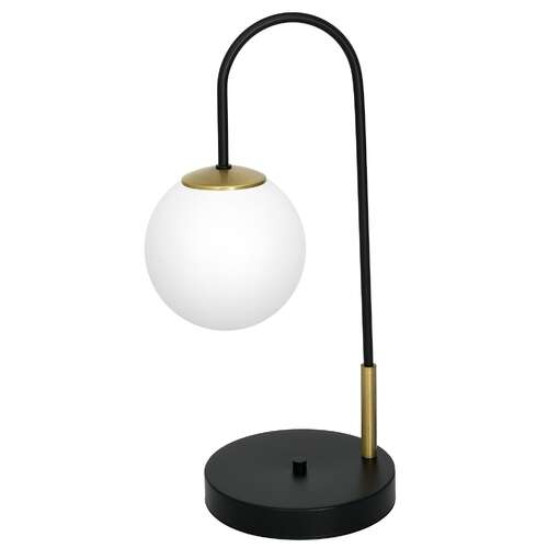 Luminex Cambridge 3202 lampa stołowa lampka 1x60W E14 czarny/złoty