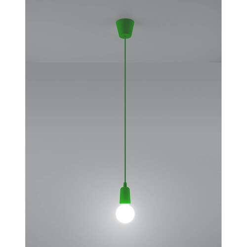 Sollux Diego SL.0581 lampa wisząca zwis 1x60W E27 zielona