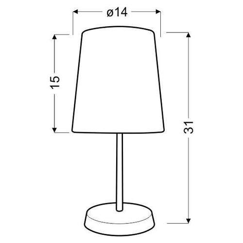 Candellux Gala 41-98408 lampa stołowa lampka 1x40W E14 zielony