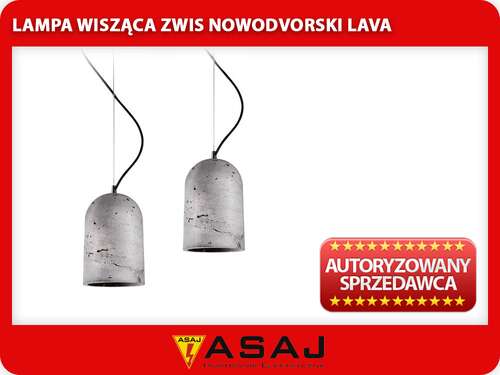 Lampa wisząca Nowodvorski Lava 6855 zwis 1x60W E27 beton - wysyłka w 24h