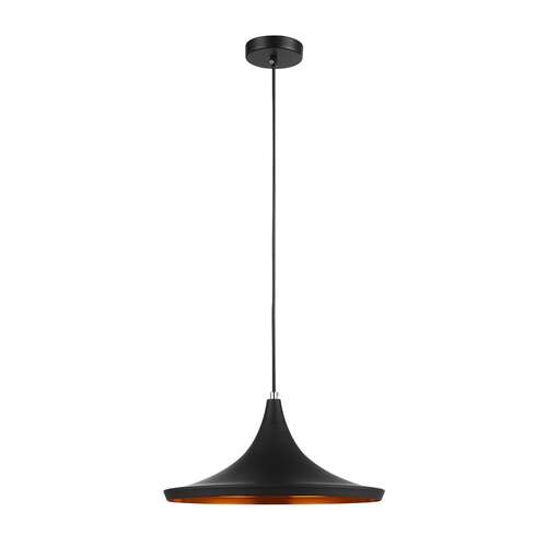 Italux Pedro MDM-2360/1 lampa wisząca zwis 1x60W E27 czarna/mosiądz