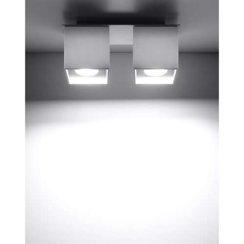 Sollux Quad 2 SL.0065 Plafon lampa sufitowa 2x40W GU10 biały