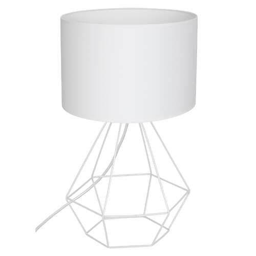 Lampka biurkowa Luminex Alma 8965 lampa stołowa nocna diament 1x60W E27 biała