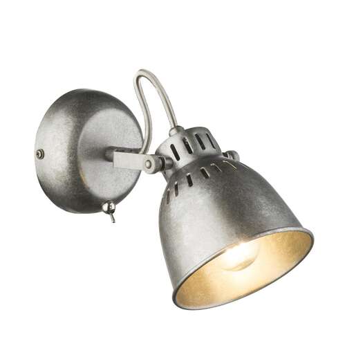 Kinkiet Globo Hernan 54651-1 lampa ścienna 1x40W E14 srebrny szary