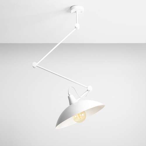 Plafon lampa oprawa sufitowa Aldex Melos 1x60W E27 biały 808PL_G - wysyłka w 24h