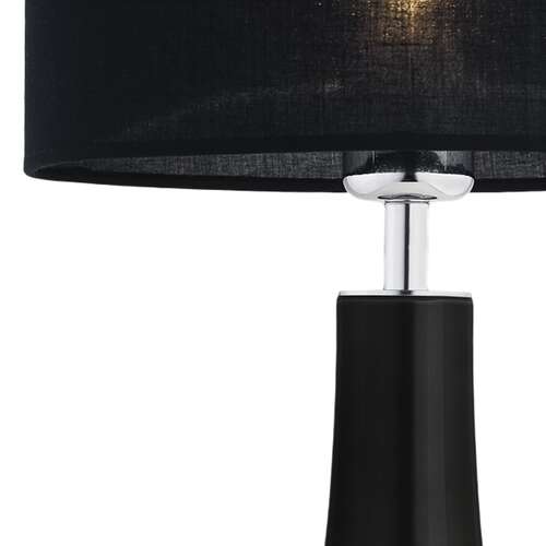 Lampa stołowa Argon Amazonka 3033 lampka z abażurem 1x60W E27 czarna