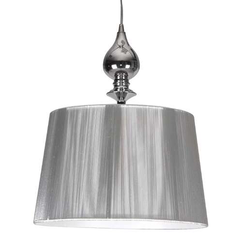 Lampa wisząca zwis Candellux Gillenia 1x60W E27 srebrna/chrom 31-07155