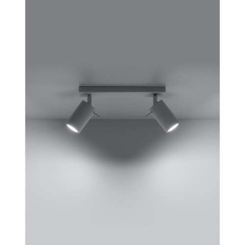 Sollux Ring 2 SL.0088 Plafon lampa sufitowa spot 2x40W GU10 biały - wysyłka w 24h