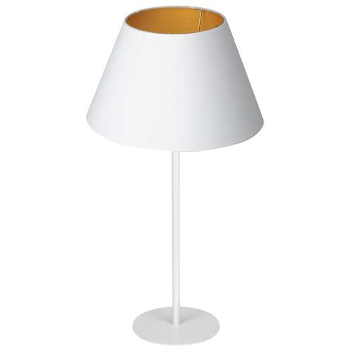Luminex Arden 3458 Lampa stołowa lampka 1x60W E27 biały/złoty