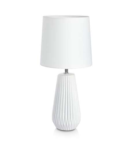 Lampa lampka oprawa stołowa Markslojd Nicci 1x40W E14 biała 106623