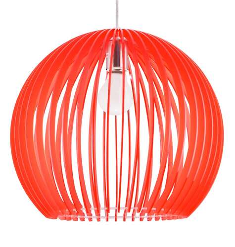 Candellux Haga 31-50413 lampa wisząca zwis 1x60W E27 czerwony