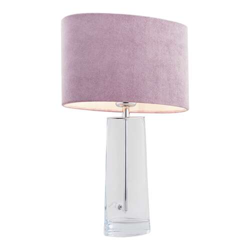 Argon Prato 3841 lampa stołowa 1x15W E27, różowa/transparentna.