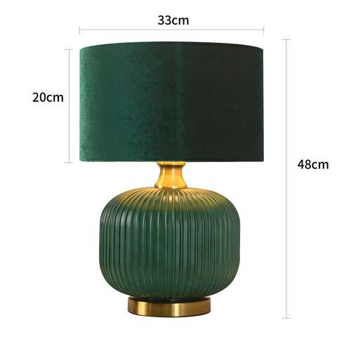 Light Prestige Tamiza LP-1515/1T SMALL GREEN lampa stołowa lampka 1x40W E27  zielona/złota