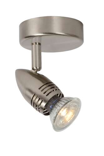 Lucide Caro-LED 13955/05/12 kinkiet lampa oprawa ścienna 1x5W GU10 LED srebrny