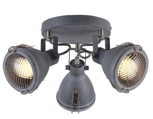 Candellux Crodo 98-71132 plafon lampa sufitowa 3x40W E14 szary