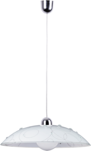 Lampa wisząca zwis Rabalux Jolly 1x60W E27 biały / chrom 1864