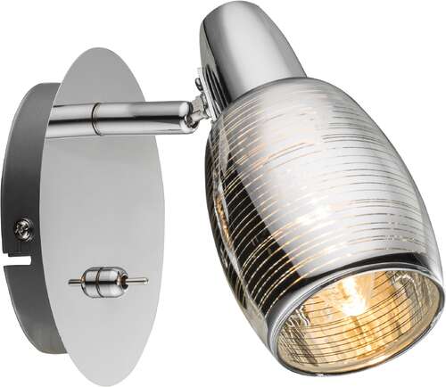 Kinkiet lampa oprawa ścienna Globo Carson 1x40W E14 chrom 54986-1
