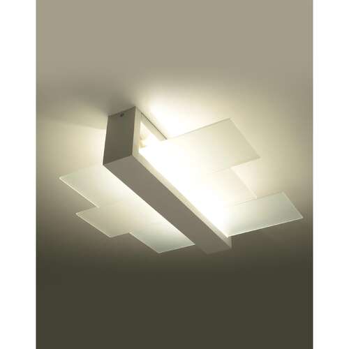 Sollux Feniks 2 SL.0078 Plafon lampa sufitowa 2x60W E27 biały - wysyłka w 24h