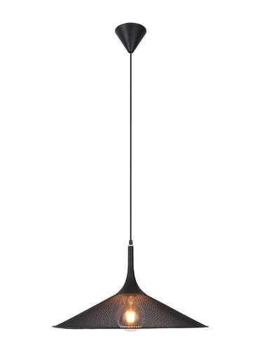 Candellux Ledea Kiruna 50101203 lampa wisząca zwis 1x40W E27 czarna