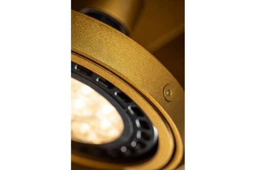 GTV Verso OS-VERSO2-11-DEC oczko lampa wpuszczana downlight GU10 czarna/złota