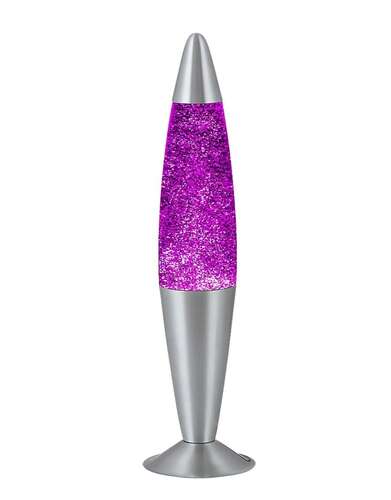 Lampa lampka stołowa rabalux Glitter 1x25W G45 E14 fioletowy/srebrny 4115