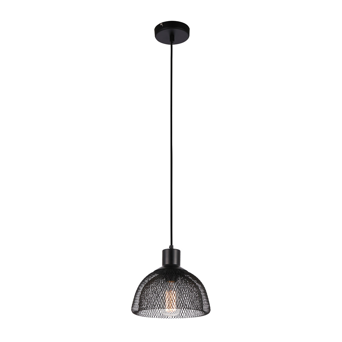Italux Julienne MDM-2546/1M lampa wisząca zwis 1x60W E27 czarna