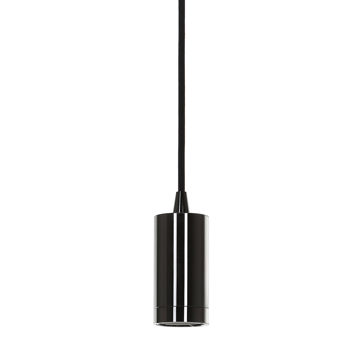 Italux Moderna DS-M-038 SHINY BLACK lampa wisząca zwis 1x60W E27 czarna połysk