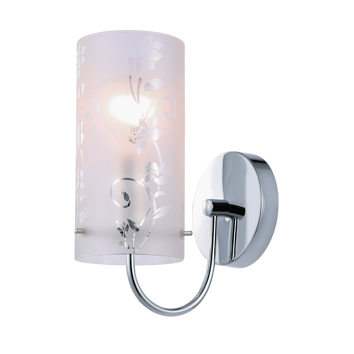 Kinkiet Italux Naolin MBM1792-1 lampa ścienna 1x60W E27 chrom/biały