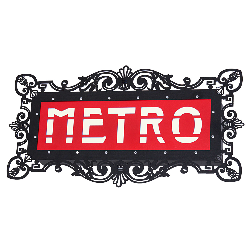 Kinkiet lampa ścienna Aldex Arlet Metro 2x25W E14 biały / czarny / czerwony 821S5