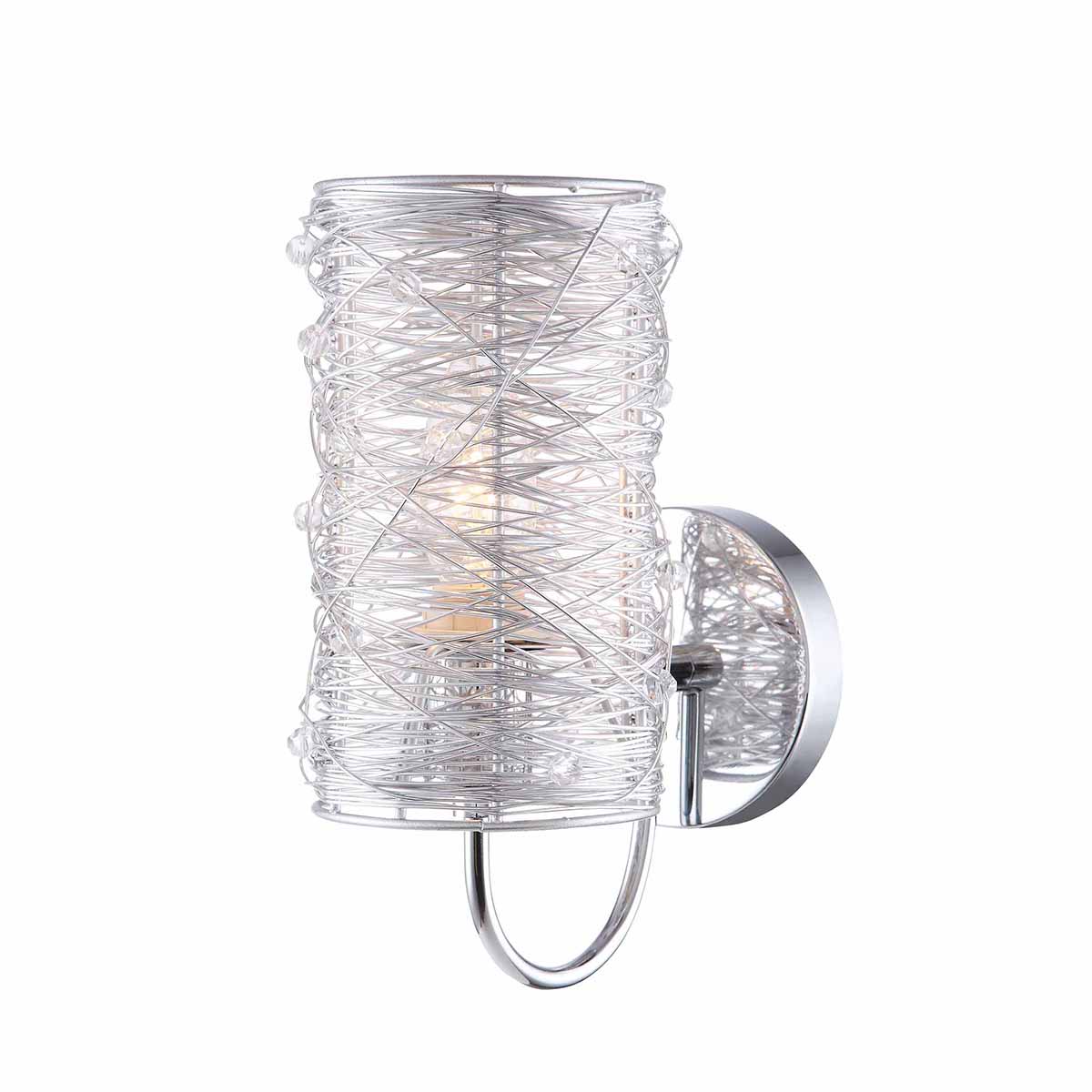 Kinkiet Italux Linton MBM2136/1 lampa ścienna 1x40W E14 srebrny