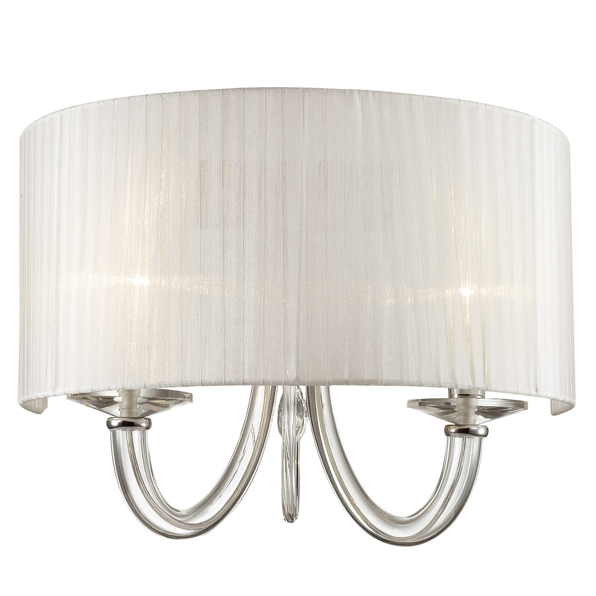 Kinkiet Italux Mulber MA05101W-002 oprawa lampa ścienna 2x40W E14 chrom, biały