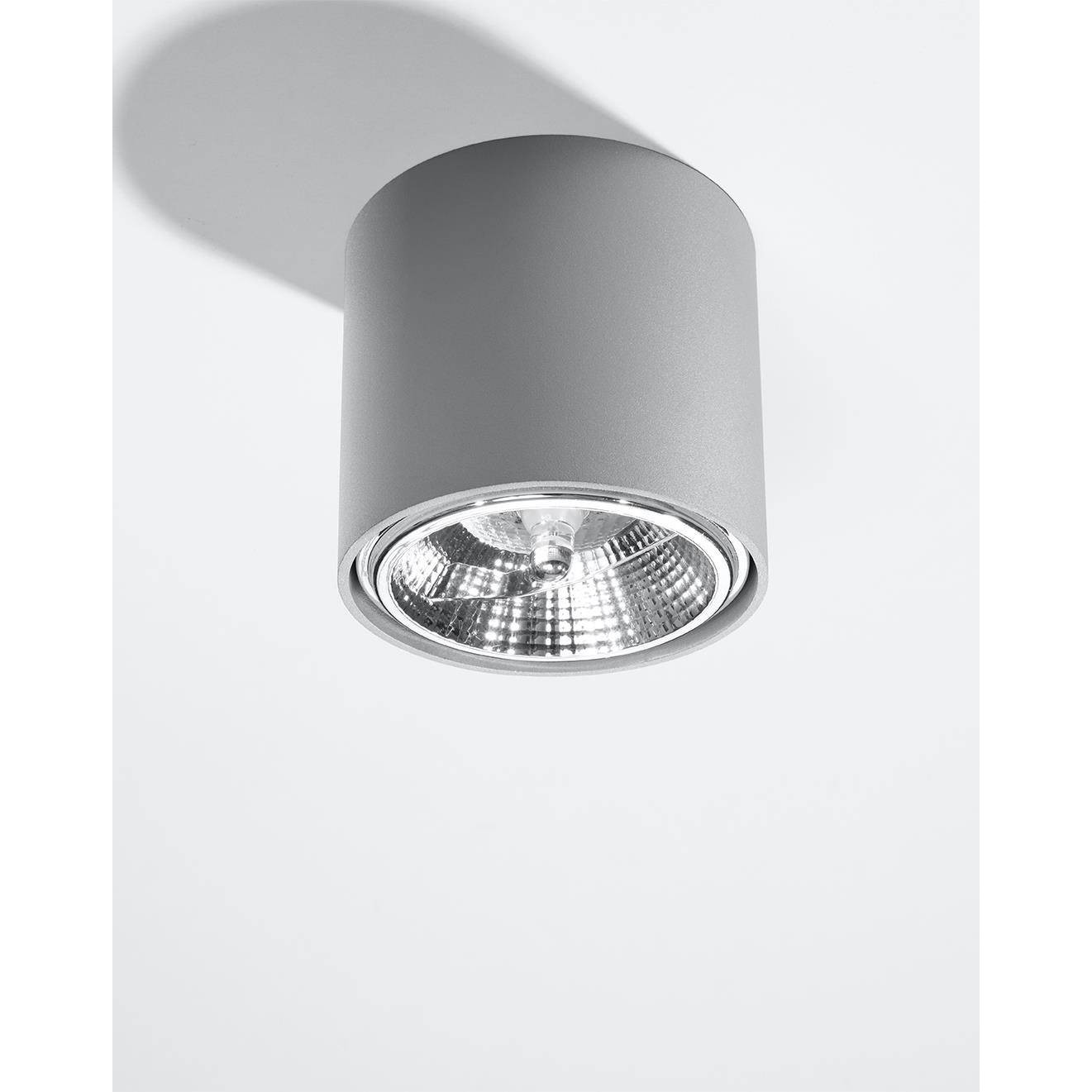 Sollux Tiube SL.0696 plafon lampa sufitowa 1x60W GU10 szara