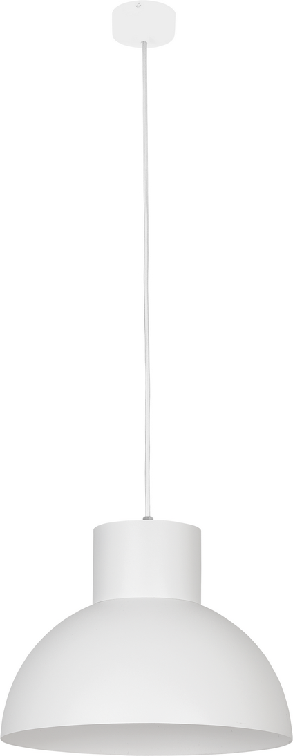 Lampa wisząca Nowodvorski Works 6612 White metalowa zwis żyrandol oprawa 1x60W E27 biała